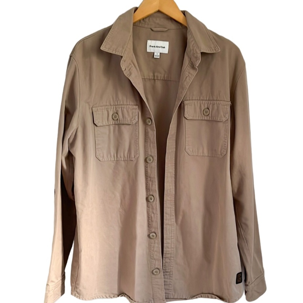 Frank And Oak Button Down 100% Cotton Jacket Vest L